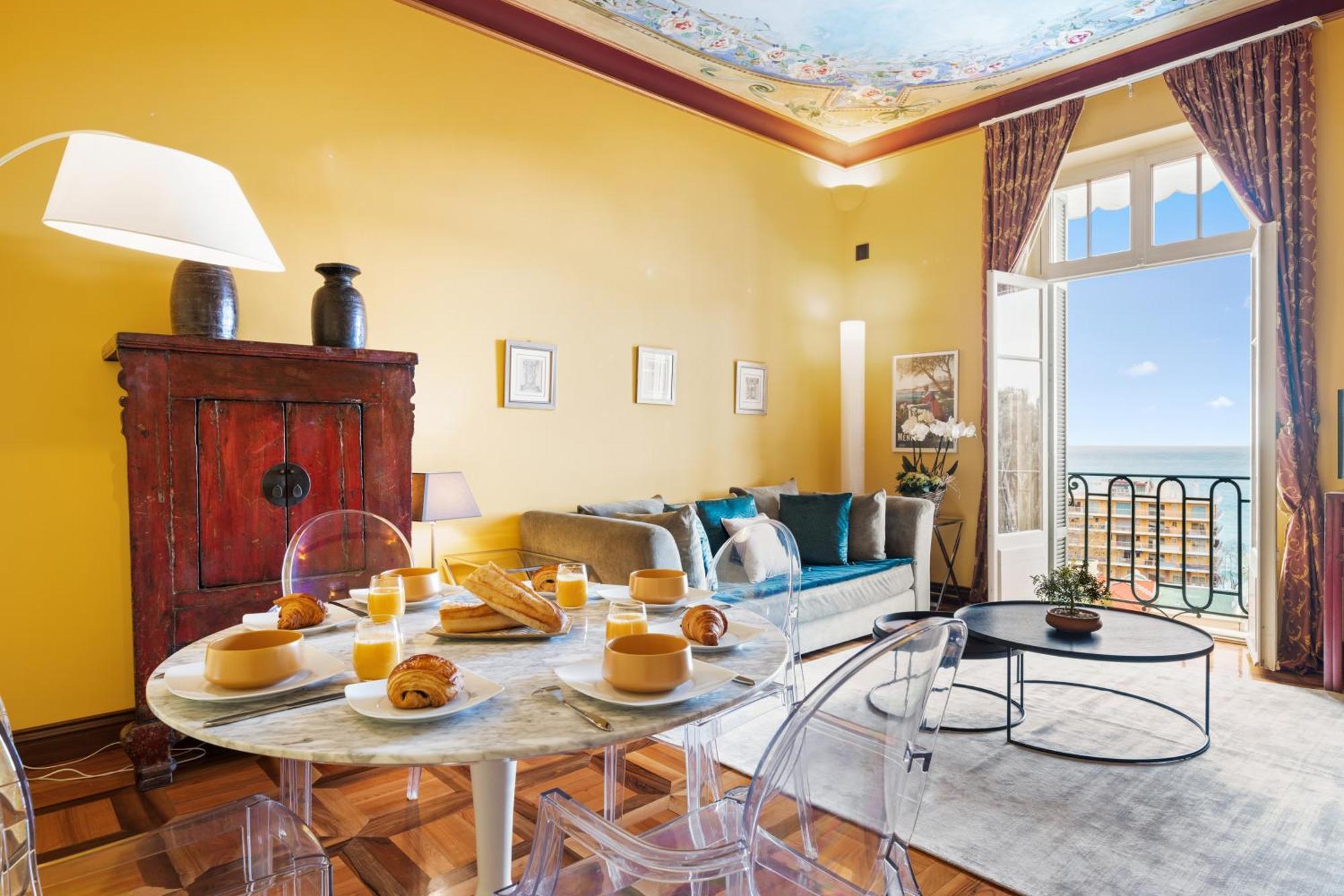 Le Coq Tersling - Residential Parking - Ac - Sea View Lägenhet Menton Exteriör bild
