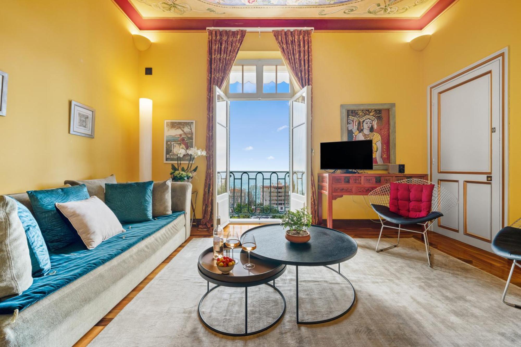 Le Coq Tersling - Residential Parking - Ac - Sea View Lägenhet Menton Exteriör bild